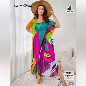 Multicolor Swim Cover-Up